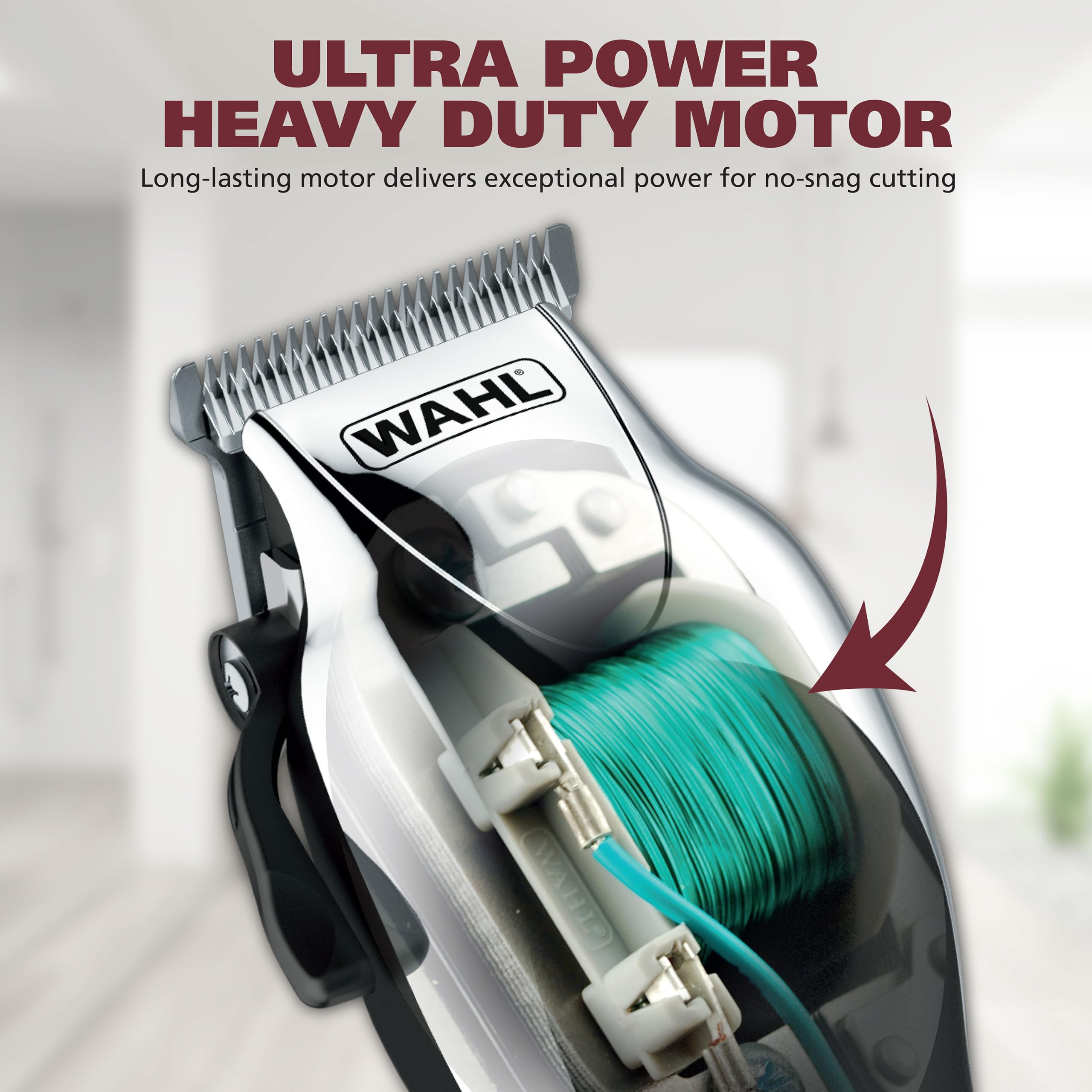 Amazon.com: Wahl Clipper USA Deluxe Corded Chrome Pro Complete